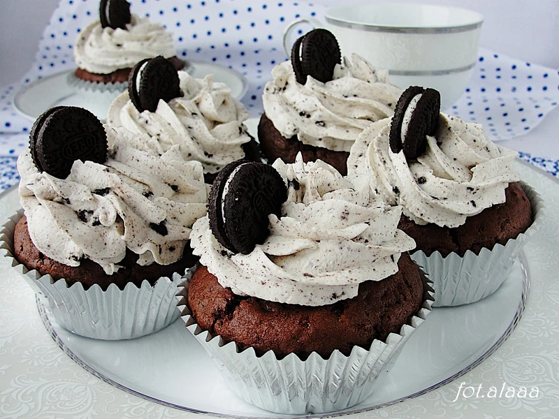 Muffinki czekoladowe oreo