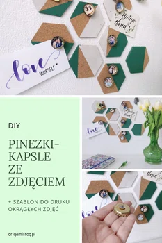 DIY Pinezki-kapsle ze zdjęciem