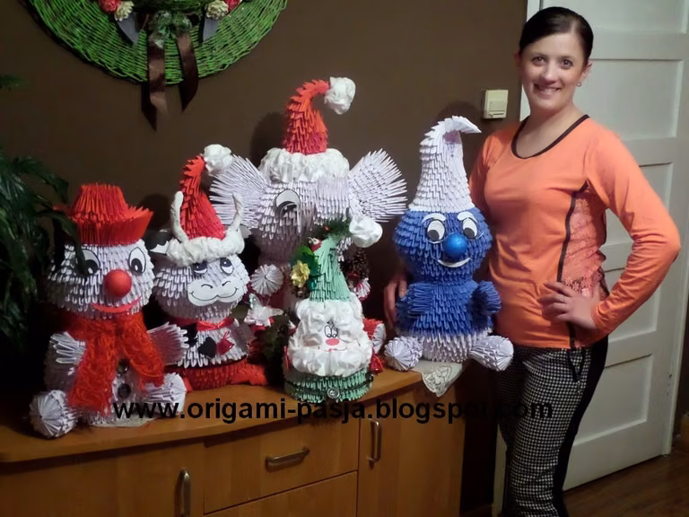 Moje origami modułowe.