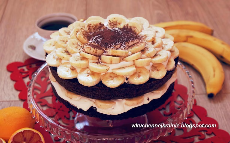 Tort z bananami