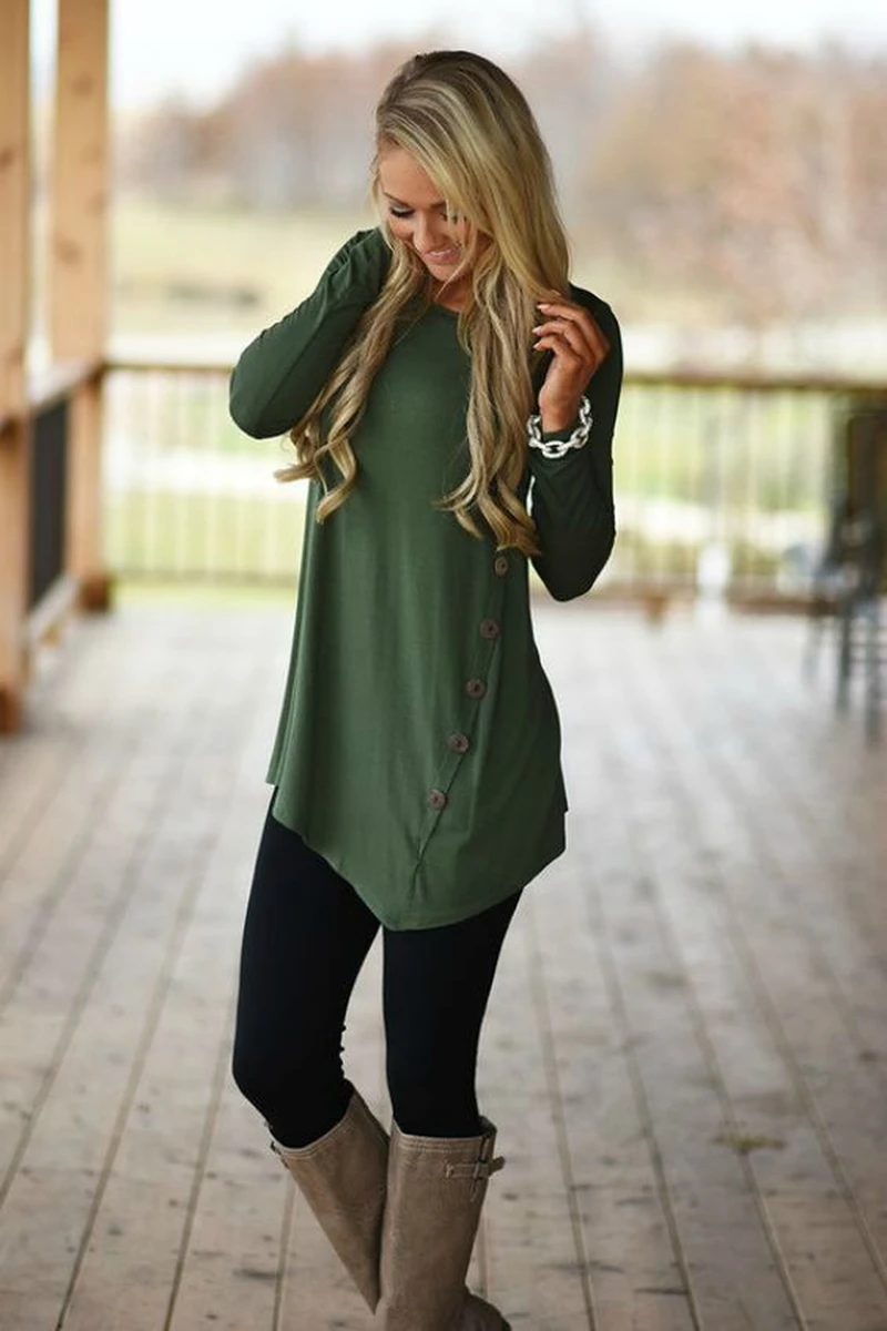 Tunika w kolorze khaki