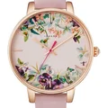 Zegarek z kwiecistą tarczą