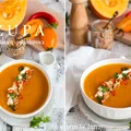 Zupa dyniowo – pomidorowa z pieczonych warzyw