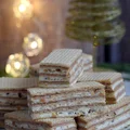 Wafle dwukolorowe z orzeszkami ziemnymi