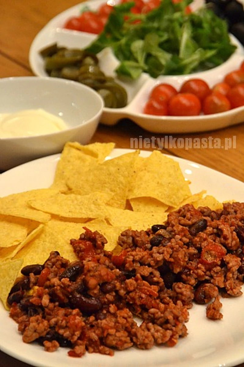 Nachos z chilli con carne