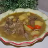 Mięsny kociołek z pieczarkami