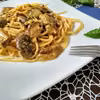 Spaghetti z sosem grzybowym