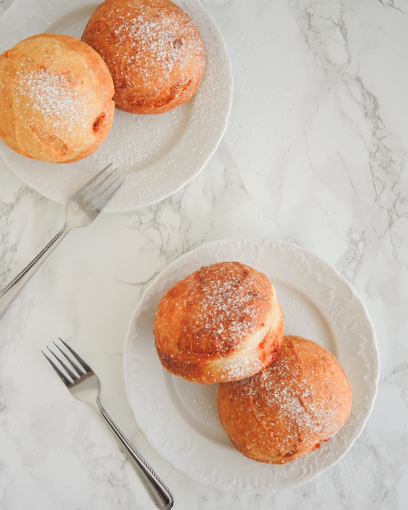 Wegańskie pączki na zakwasie