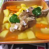 Wieprzowina z warzywami z chrzanem