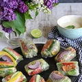 Spring rolls z grillowanym indykiem i warzywami