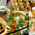 kurczak satay z sałatką makaronową