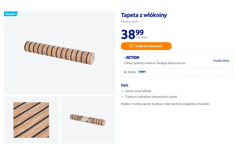 Zdjęcie Ta tapeta z Action za 38 zł robi furorę! Łatwa aplikacja bez fachowców i bałaganu - efekt modnych lameli za grosze #1