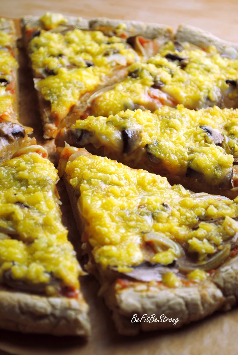 Pizza na żytnim spodzie (również w wersji wegańskiej)