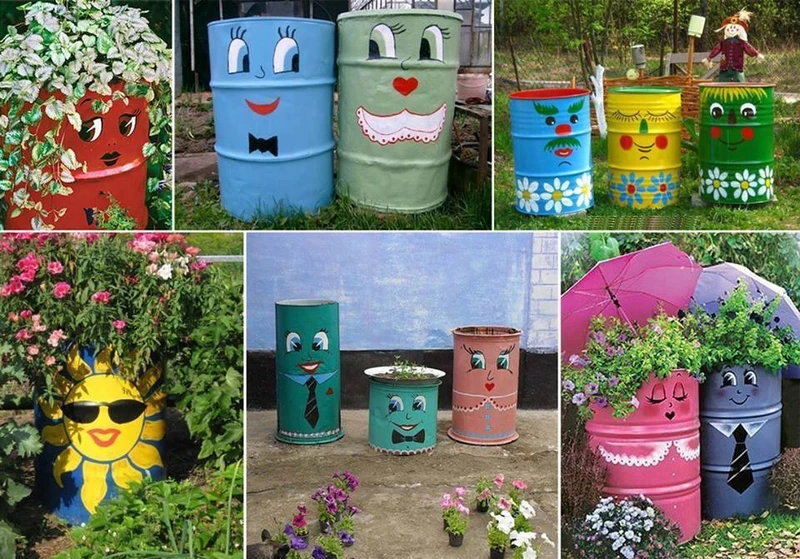 Udekoruj beczki w ogrodzie lub na działce