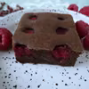 Fasolowe brownie z malinami
