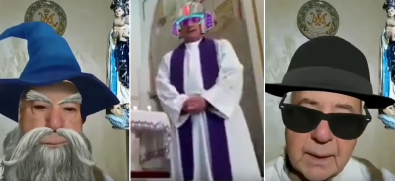 Filtry Facebooka vs Księża i transmisja online! Efekt? Komiczny!