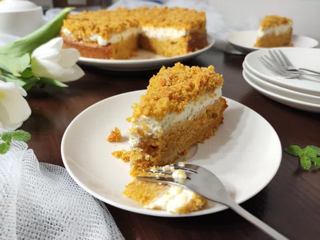 Ciasto marchewkowe z kremem mascarpone.