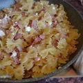 Makaron z wędliną