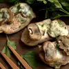 Polędwiczki z pieczarkami i serem gorgonzola