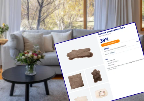 Ten dywanik z Action za 39 zł zrobi boski efekt w pokoju! Nietypowy kształt, mięciutkie futerko, a czyszczenie to pestka