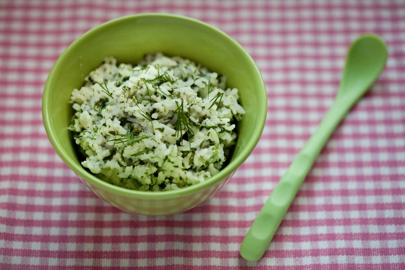 RISOTTO Z RYBĄ I SZPINAKIEM, DLA DZIECKA