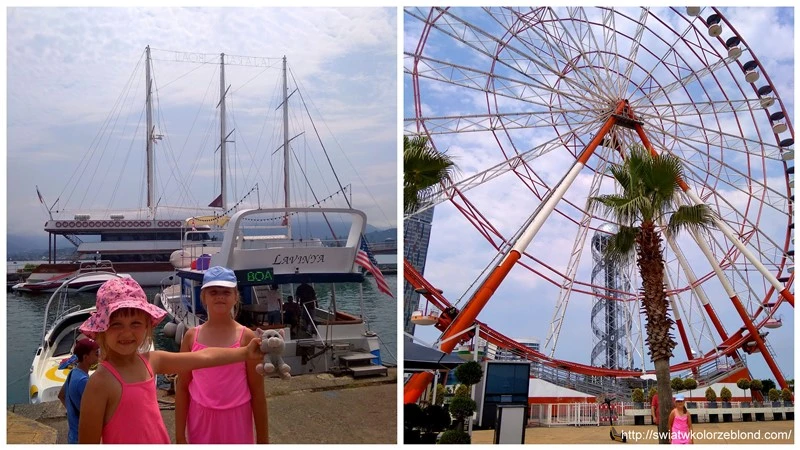 Port morski w Batumi oraz rzeźba Ali i Nino - Świat w kolorze blond