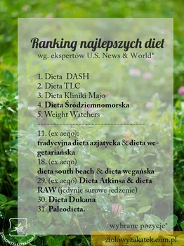 RANKING NAJLEPSZYCH DIET