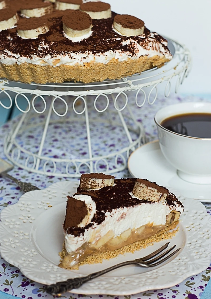 Banoffee pie (ciasto bez pieczenia z bananami)