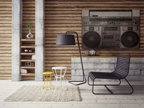 Muzeum dźwięku - nowoczesny obraz na płótnie