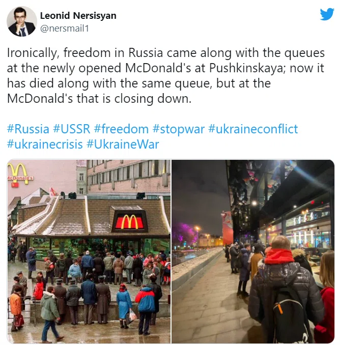 Zdjęcie Ogromne kolejki do McDonalds w Rosji! KFC i Pizza Hut zawieszają działalność #1
