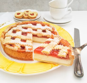 Tarta sernikowa z dżemem