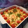 Lazania z młodą kapustką i pieczarkami