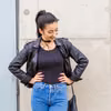 CODZIENNA STYLIZACJA Z RAMONESKĄ I SPODNIAMI HIGH WAIST