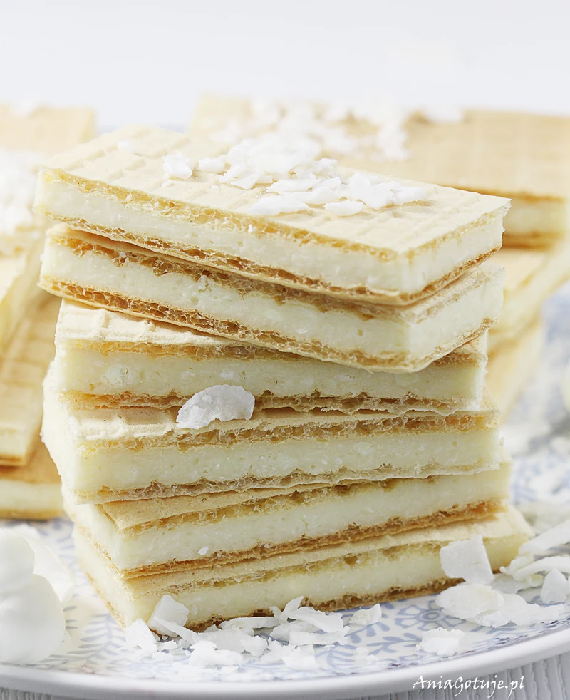 Wafle kokosowe