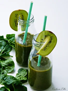 Smoothie green power - banan, kiwi, szpinak