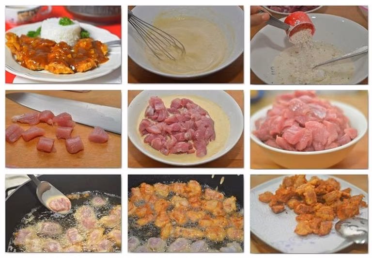 Wieprzowina w cieście po chińsku