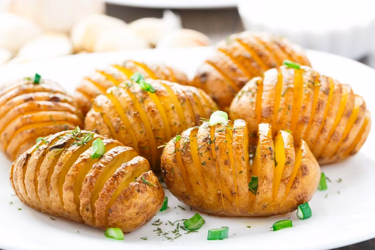 Pieczone ziemniaki z czosnkiem