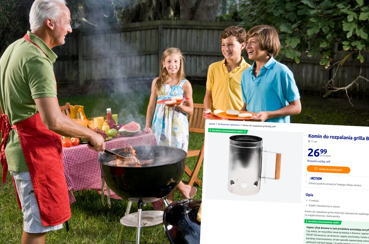Ten HIT z Action rozpali za Ciebie grilla! Koniec z dymem, wachlowaniem i nerwami