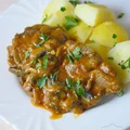 Karkówka z pieczarkami