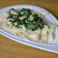 Sos szpinakowy z gorgonzolą i kurczakiem