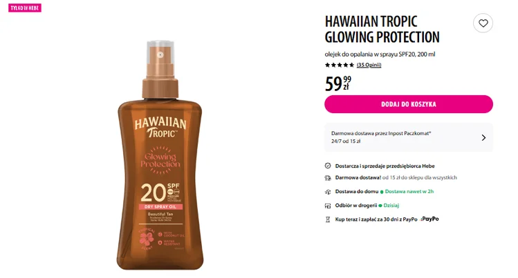 Zdjęcie Ten olejek z Hebe bije rekordy popularności! Kobiety chwalą go za efekt glow i przedłużenie boskiej opalenizny #1