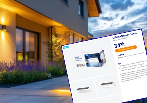 Ta nowa lampa solarna z Action za 35 zł pięknie oświetli elewacje domu lub balkon! Zero kabli, wbudowany czujnik, a efekt zachwyca!