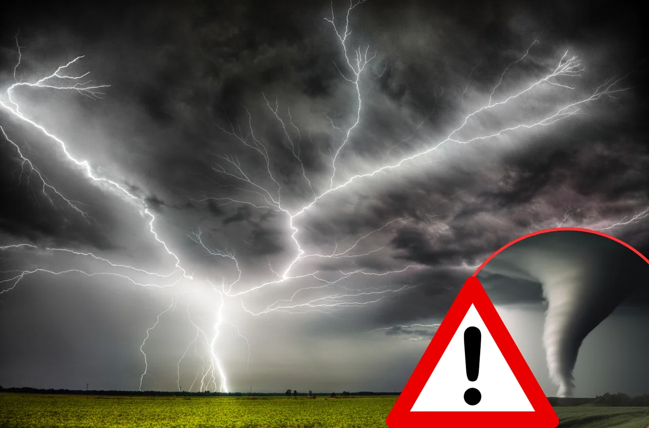 Groźne burze nad Polską! IMGW ostrzega: możliwe trąby powietrzne!