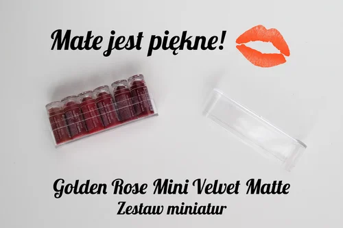 Zestaw miniaturowych pomadek Golden Rose Velvet Matte