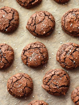 Ciasteczka Brownie z solą morską
