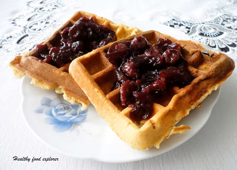 Gofry z mąki pełnoziarnistej (bez cukru)