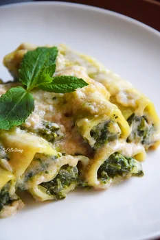 Włoskie cannelloni ze szpinakiem i ricottą