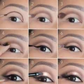Make up w kolorach ziemi i połysku z nietypową kreską