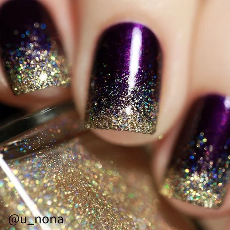 Brokatowe ombre ;)