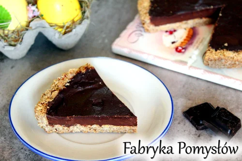 Tarta z kremem czekoladowym/ Fit mazurek czekoladowy